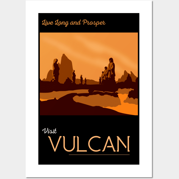 Vulcan Travel Poster Wall Art by doctorheadly